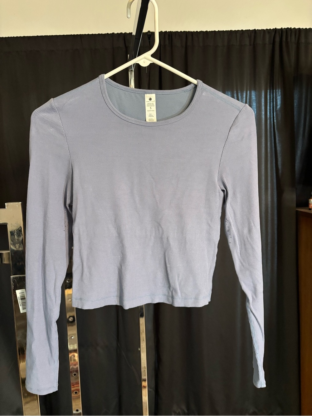 Yogalicious Lavender Ribbed Long Sleeve Top